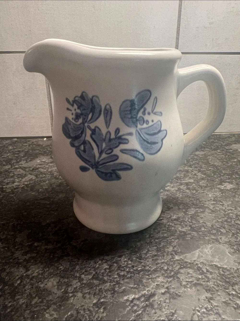 Pfaltzgraff Creamer Yorktowne Blue Floral Pitcher. Like new condition